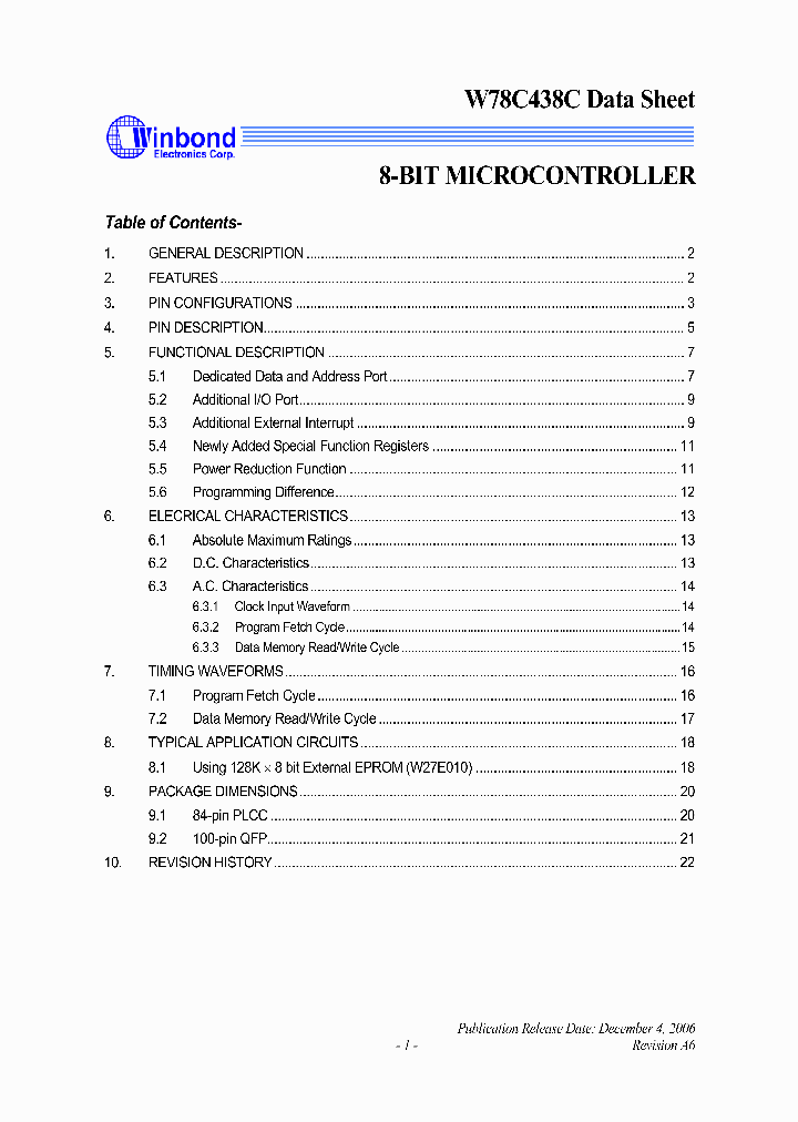 W78C438C06_5358141.PDF Datasheet
