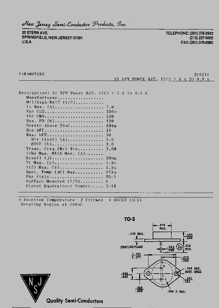 2N6510_5365303.PDF Datasheet