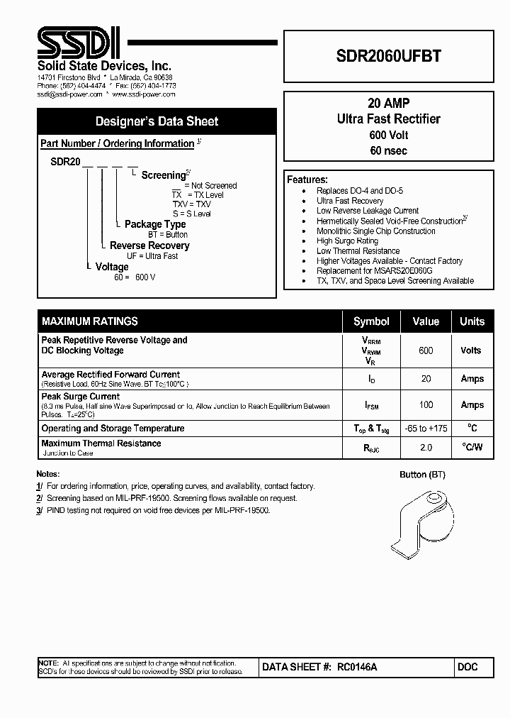 SDR2060UFBT_5367692.PDF Datasheet