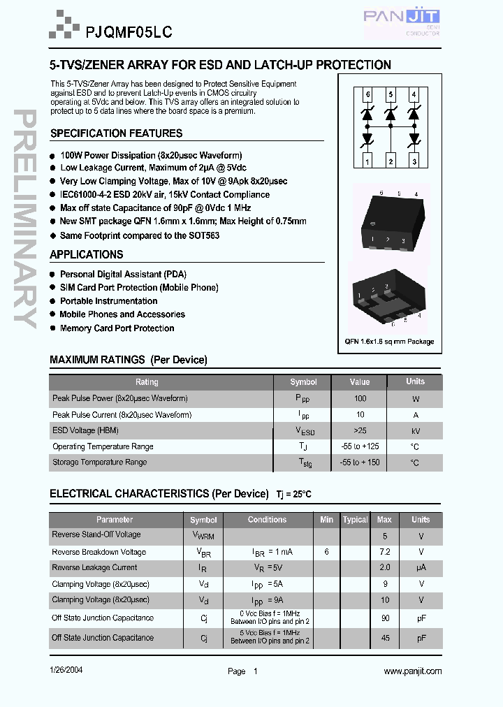 PJQMF05LC_5371795.PDF Datasheet