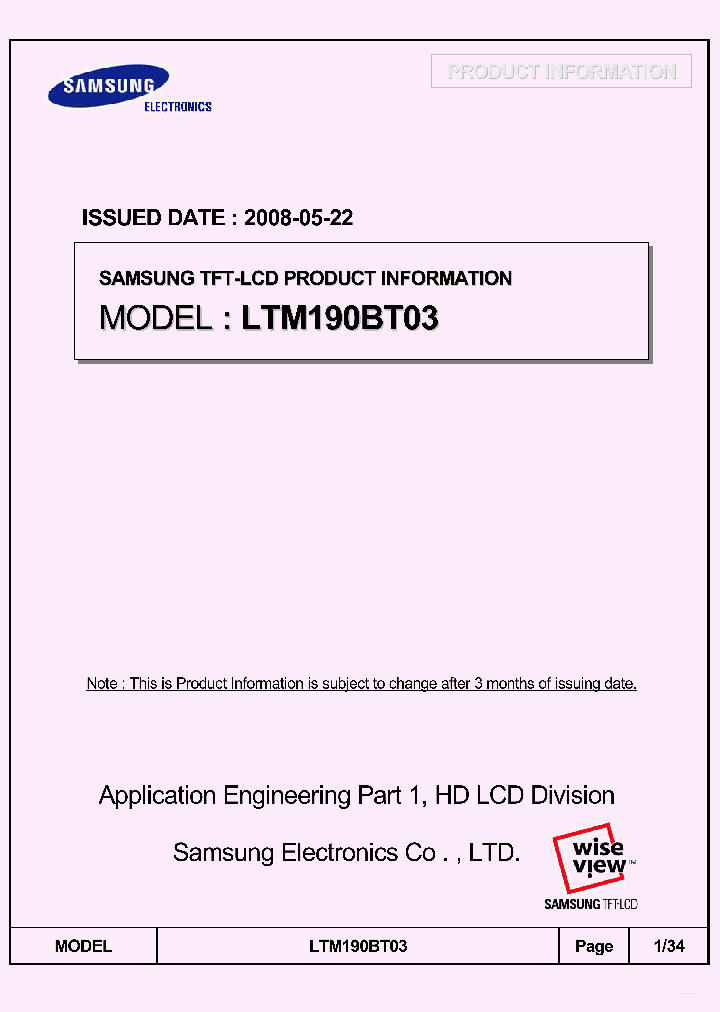 LTM190BT03_5371898.PDF Datasheet