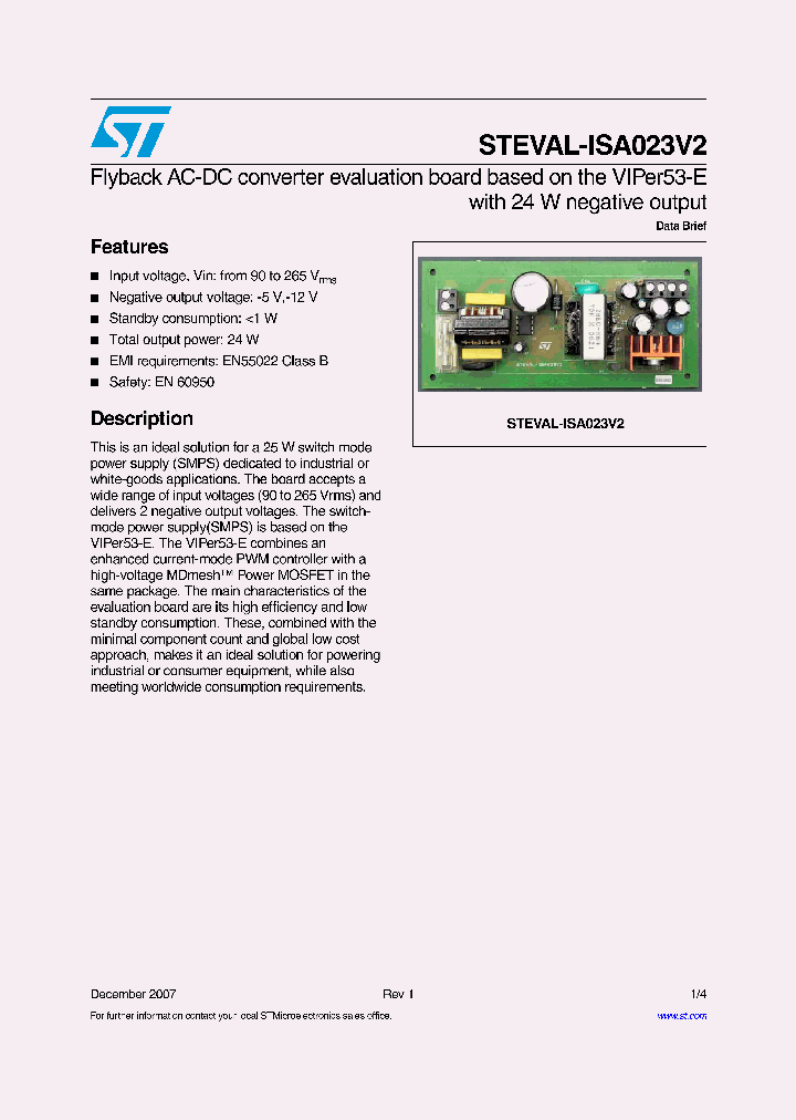 STEVAL-ISA023V2_5385449.PDF Datasheet