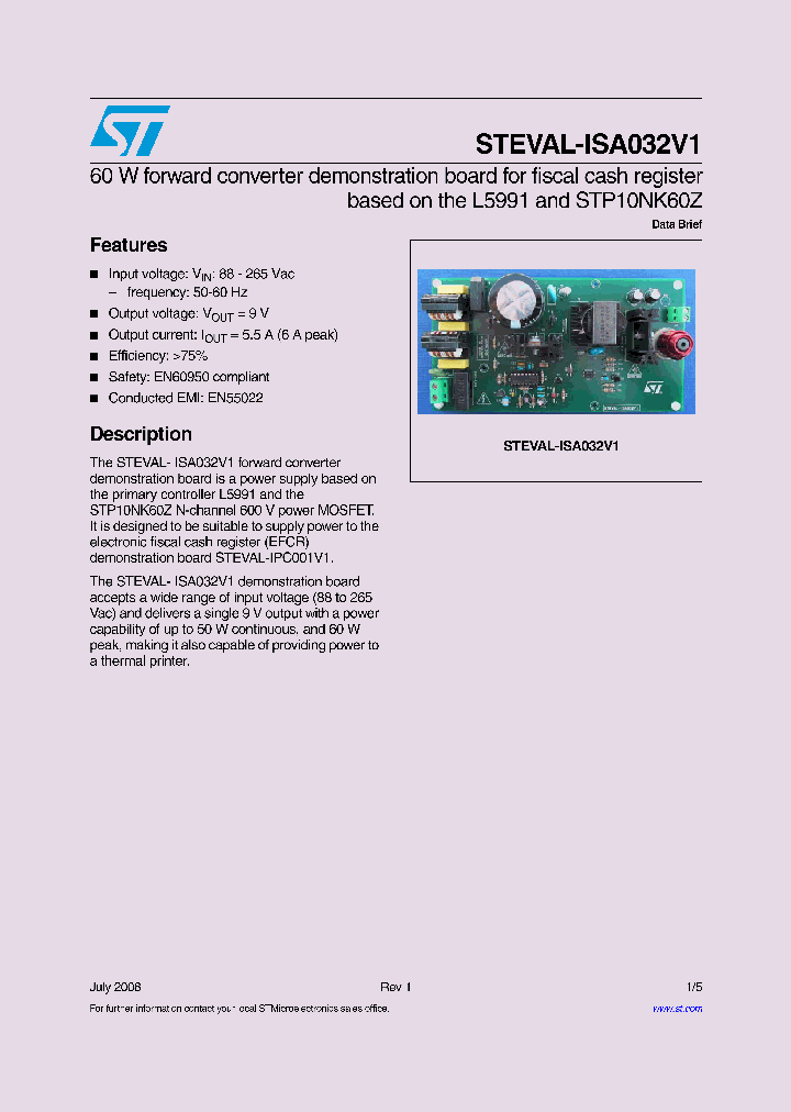 STEVAL-ISA032V1_5385452.PDF Datasheet