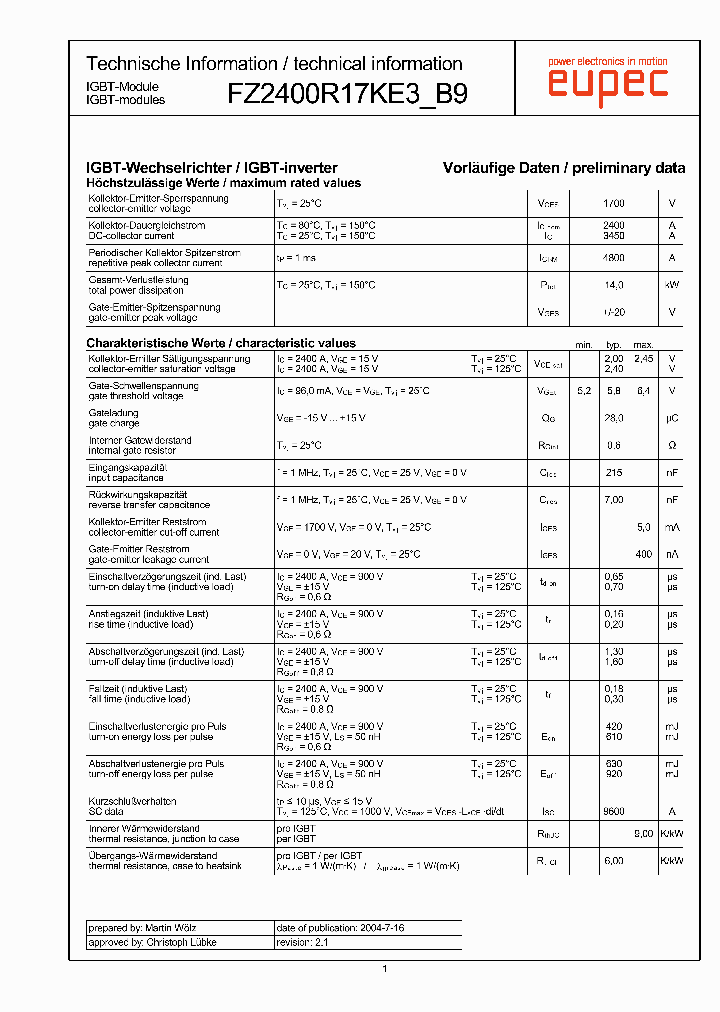 FZ2400R17KE3B9_5388512.PDF Datasheet