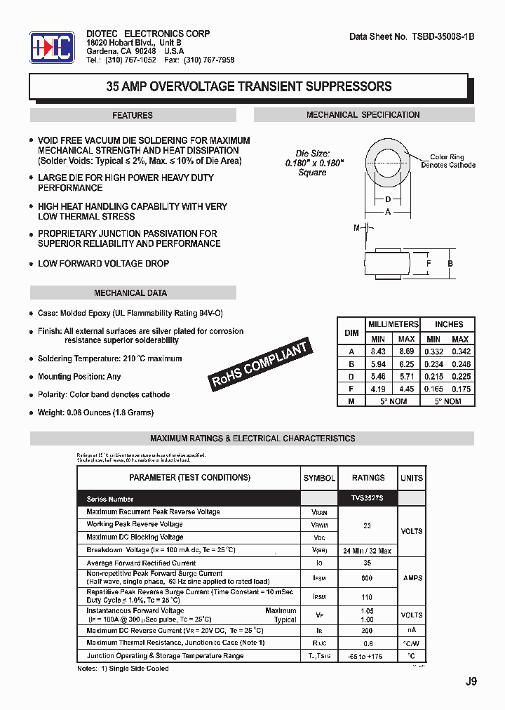 TSBD-3500S-1B_5390776.PDF Datasheet
