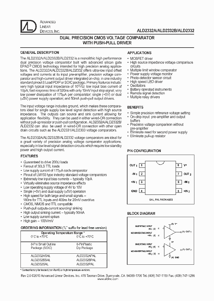 ALD2332APAL_5392510.PDF Datasheet