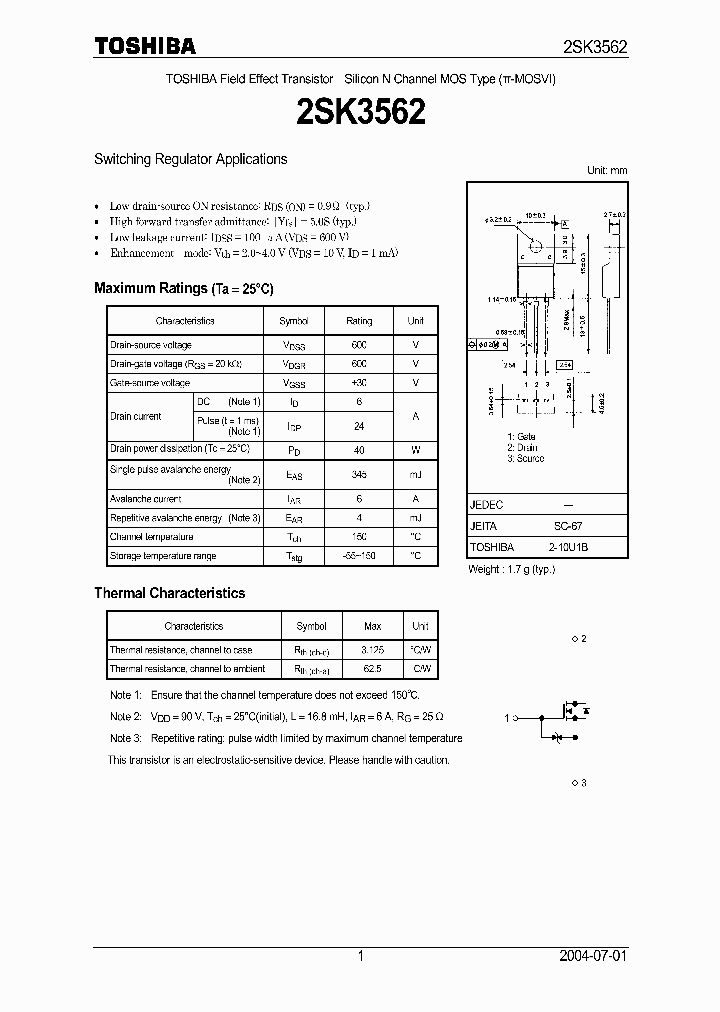 2SK3562_5392752.PDF Datasheet