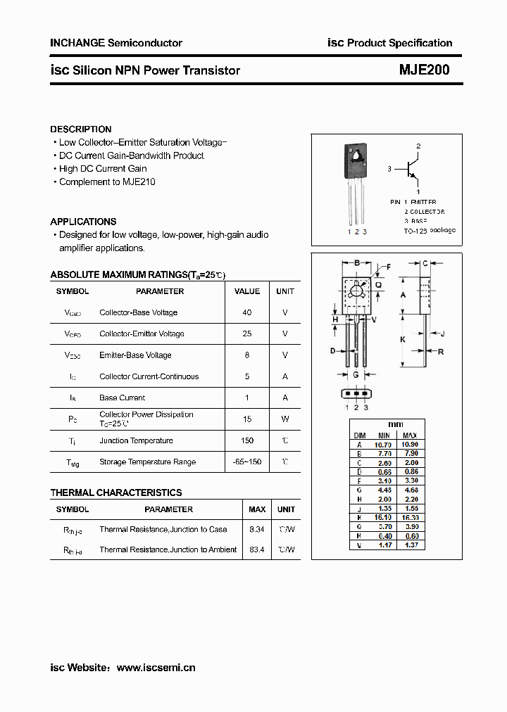 MJE200_5399328.PDF Datasheet