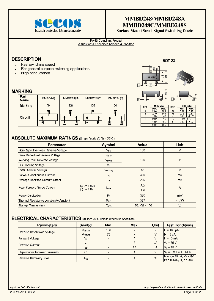 MMBD248_5406968.PDF Datasheet