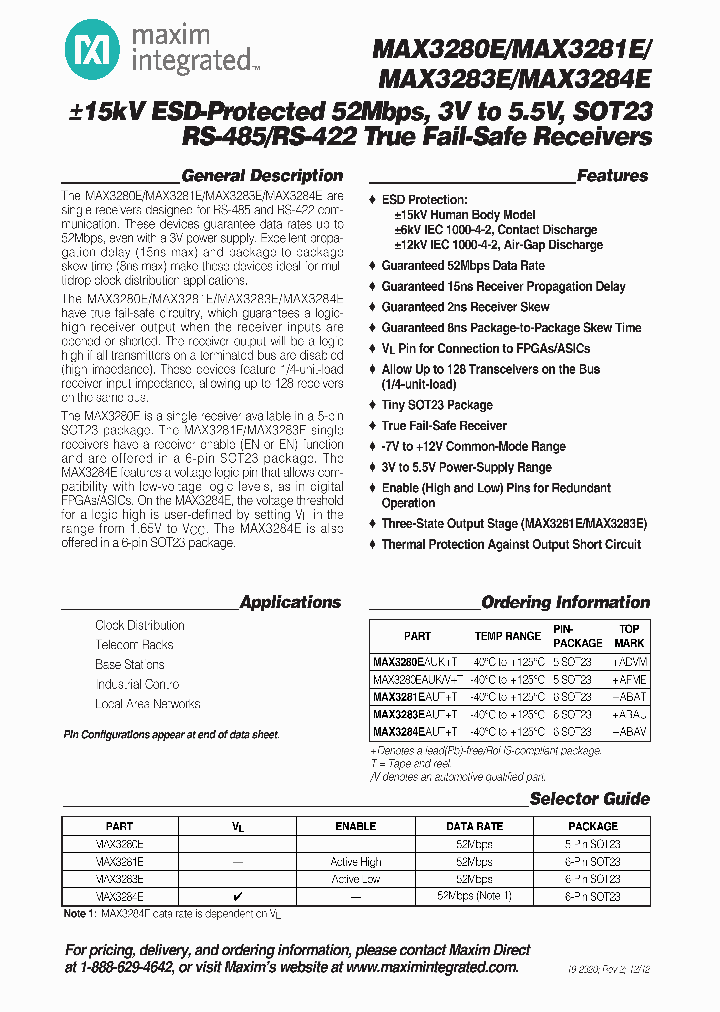 MAX3280EAUKVT_5409913.PDF Datasheet