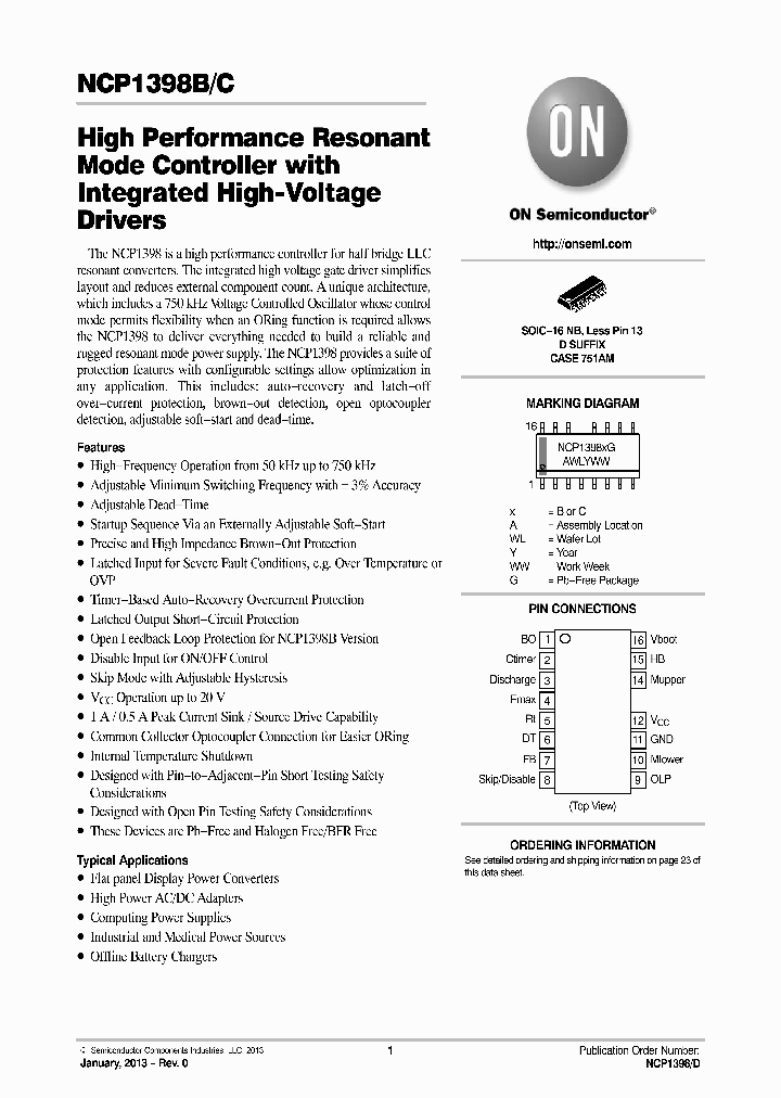 NCP1398B13_5410620.PDF Datasheet