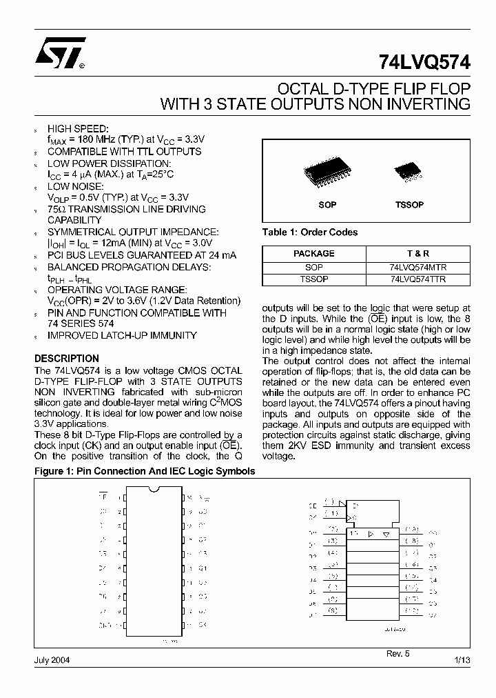 74LVQ574MTR_5411532.PDF Datasheet