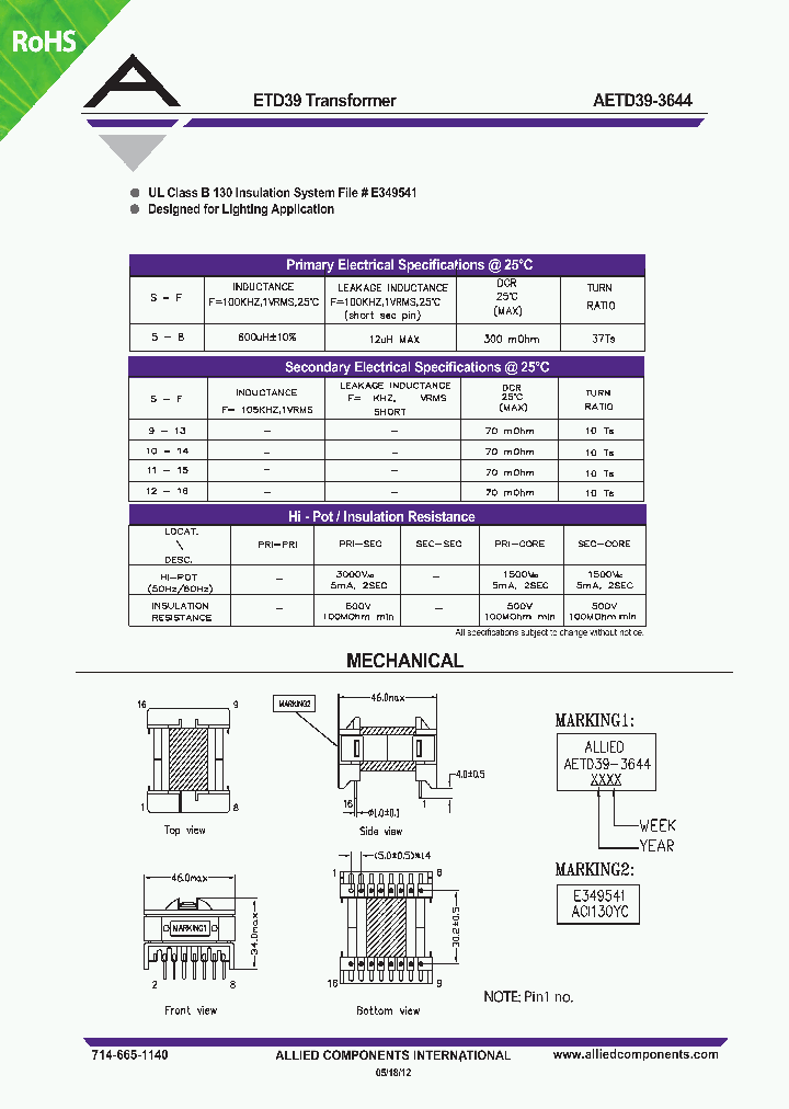 AETD39-3644_5422702.PDF Datasheet