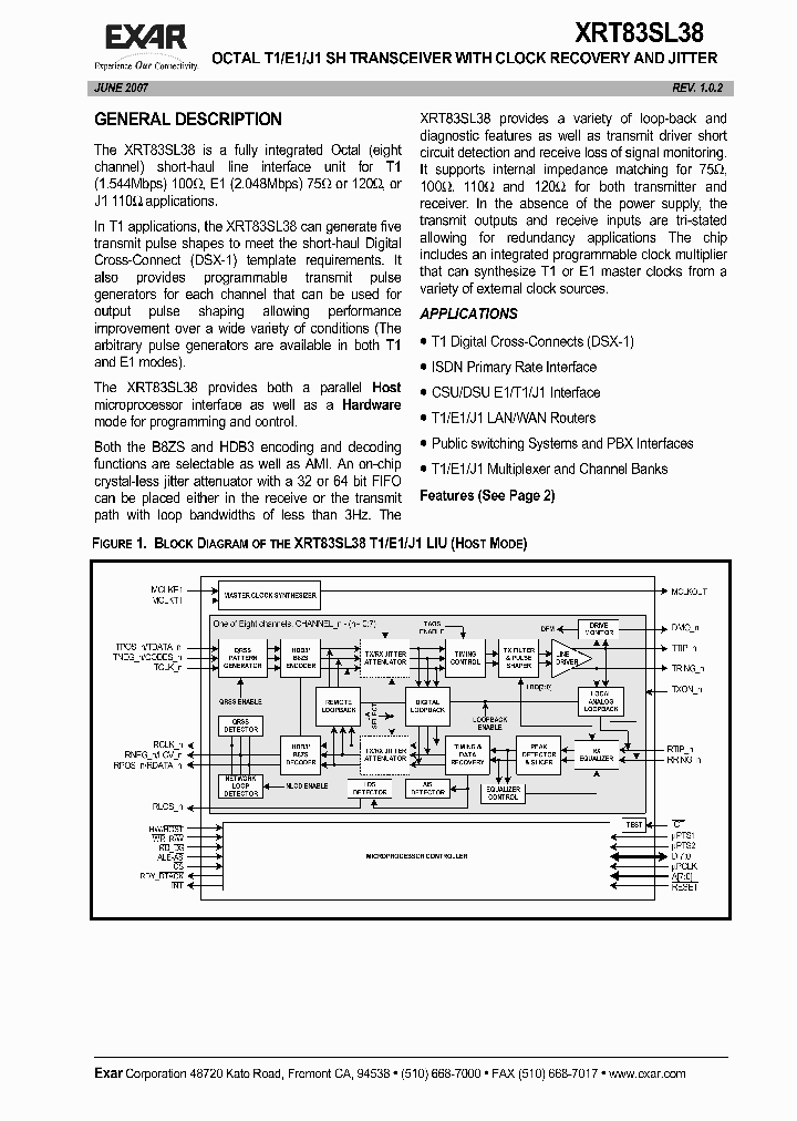 XRT83SL3807_5424761.PDF Datasheet