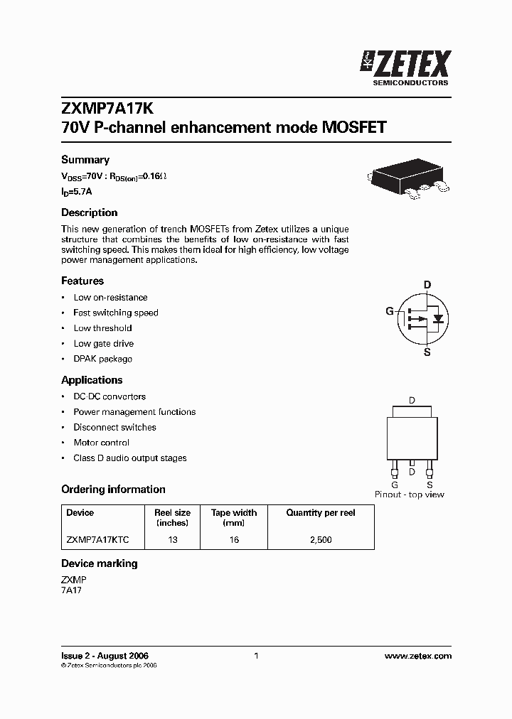 ZXMP7A17KTC_5477219.PDF Datasheet