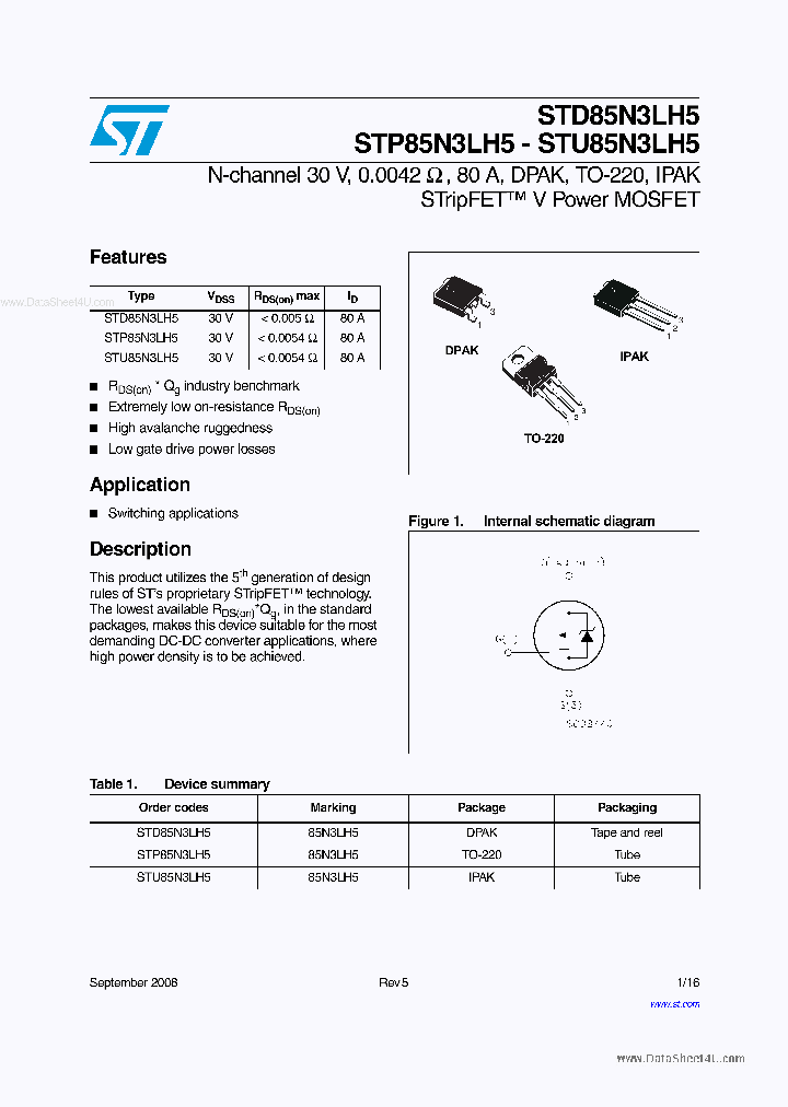 STP85N3LH5_5491646.PDF Datasheet