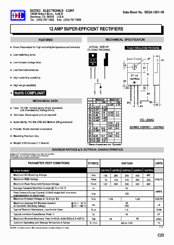 SESA-1201-1B_5498612.PDF Datasheet