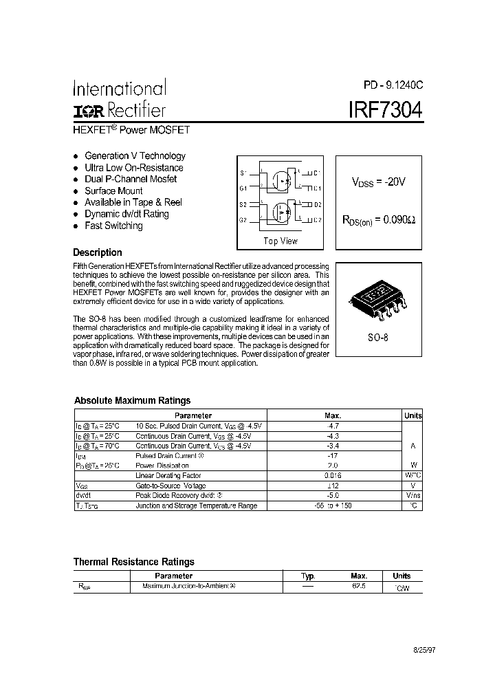 IRF7304TR_5511594.PDF Datasheet