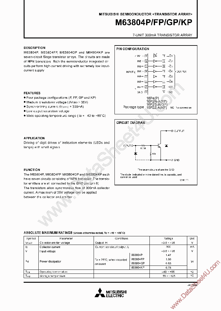 M63804GP_5525867.PDF Datasheet