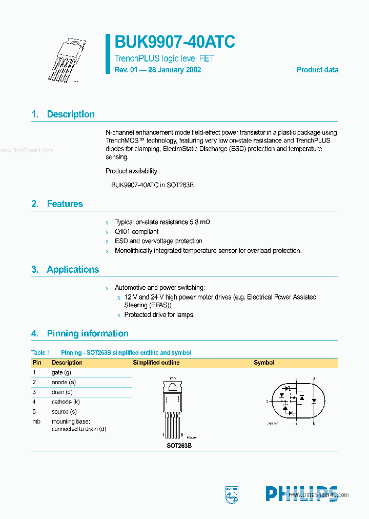 BUK9907-40ATC_5533593.PDF Datasheet