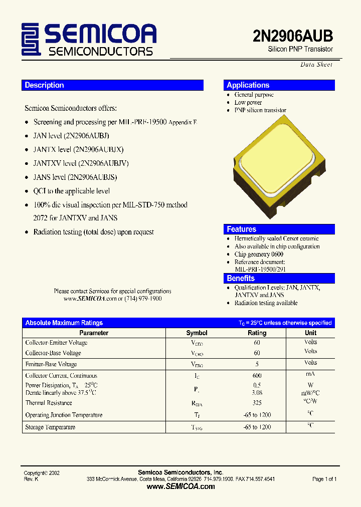 2N2906AUB_5547914.PDF Datasheet