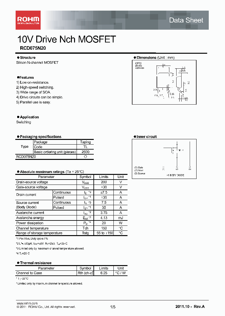 RCD075N20_5548354.PDF Datasheet