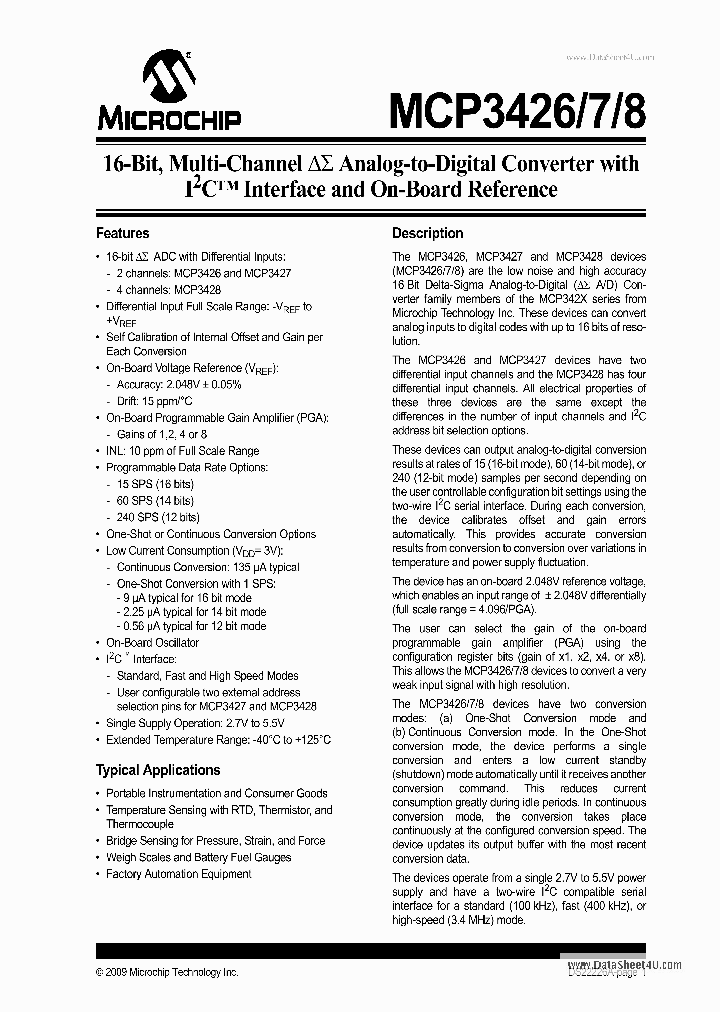 MCP3426_5555444.PDF Datasheet