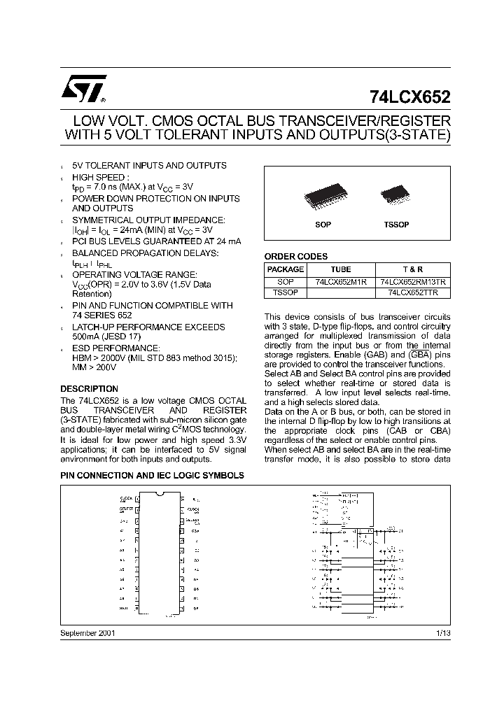 74LCX652M_5561236.PDF Datasheet