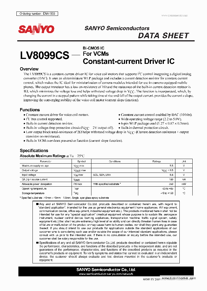 LV8099CS_5571001.PDF Datasheet