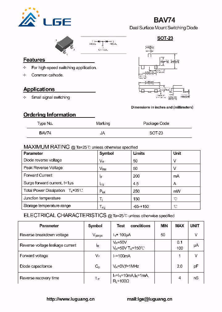 BAV74_5584822.PDF Datasheet