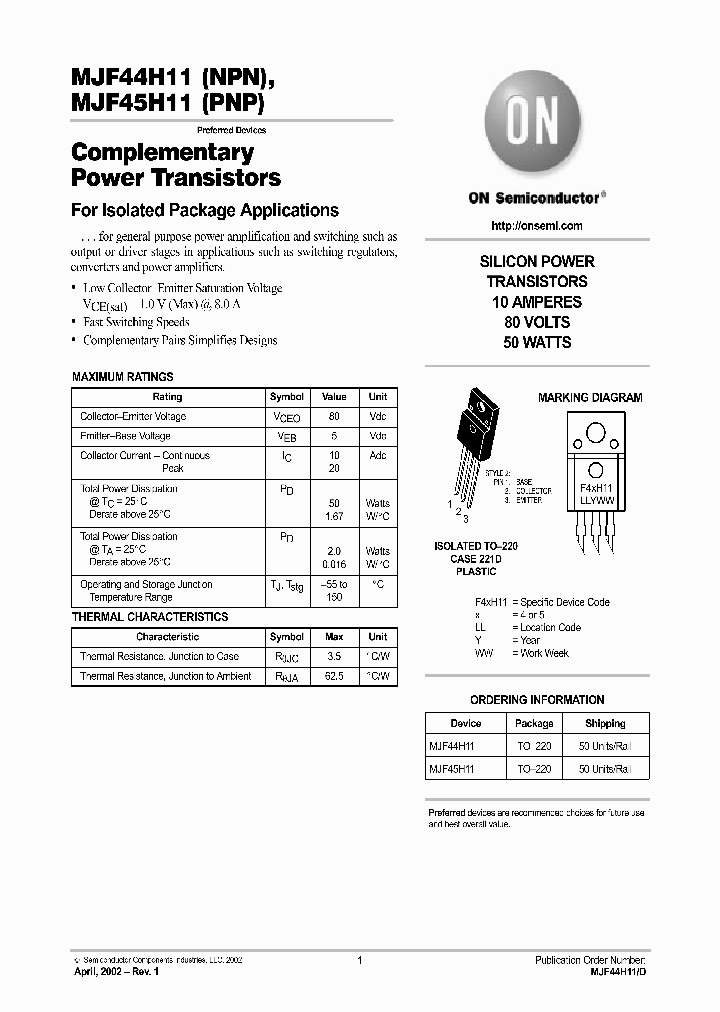 MJF44H11-D_5587675.PDF Datasheet