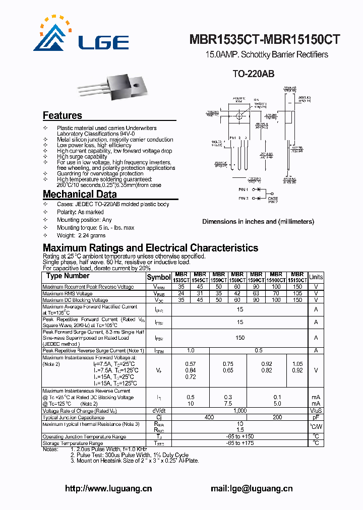 MBR15150CT_5620838.PDF Datasheet