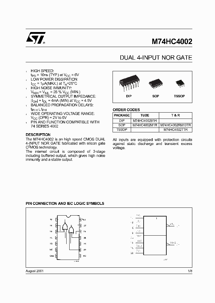 M74HC4002RM13TR_5625076.PDF Datasheet