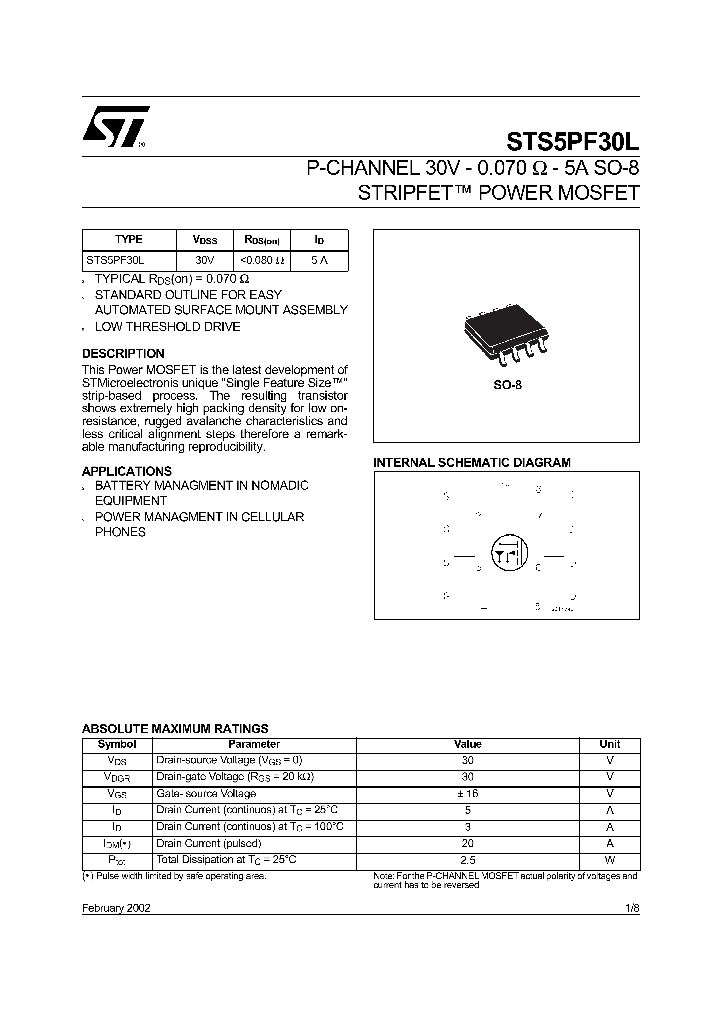 STS5PF30L_5651845.PDF Datasheet