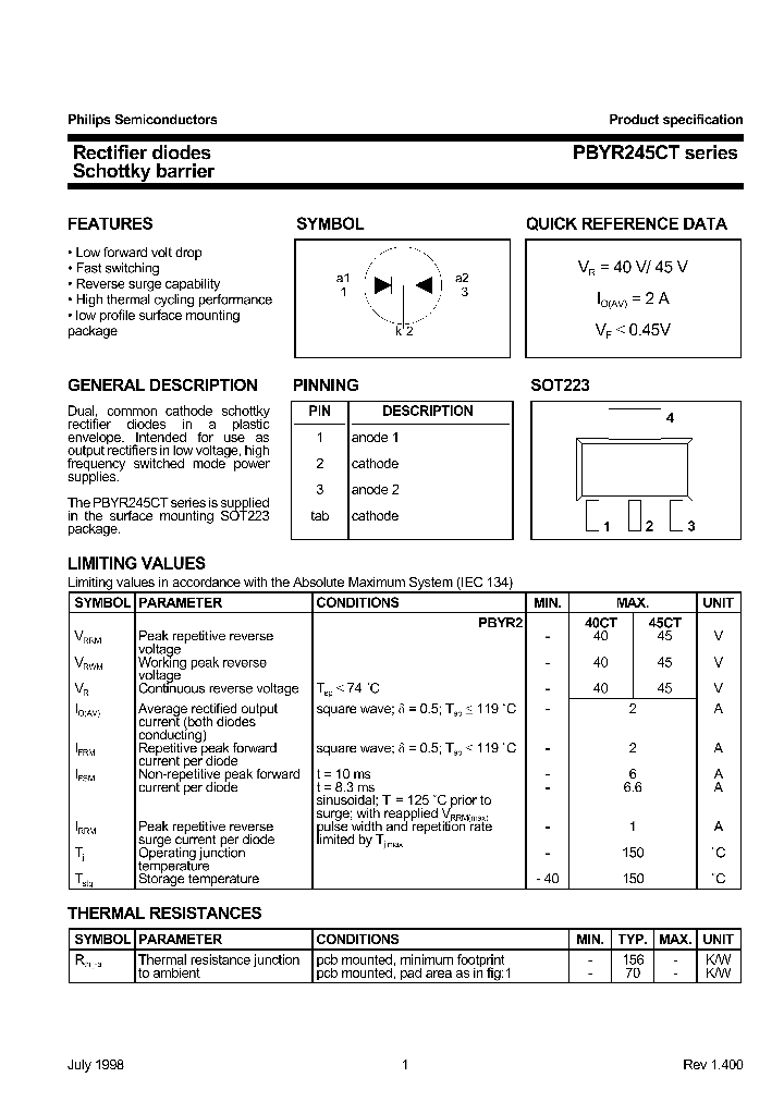 PBYR235-45CT_5670494.PDF Datasheet