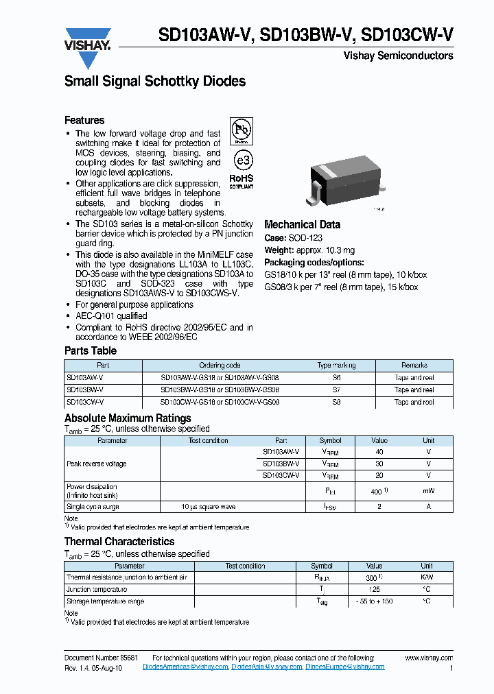SD103AW-V10_5675658.PDF Datasheet