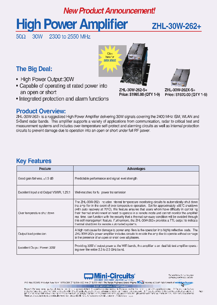 ZHL-30W-262_5700479.PDF Datasheet