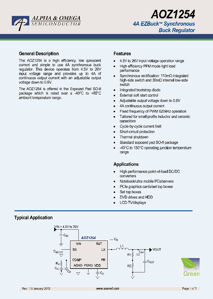 AOZ1254_5724108.PDF Datasheet