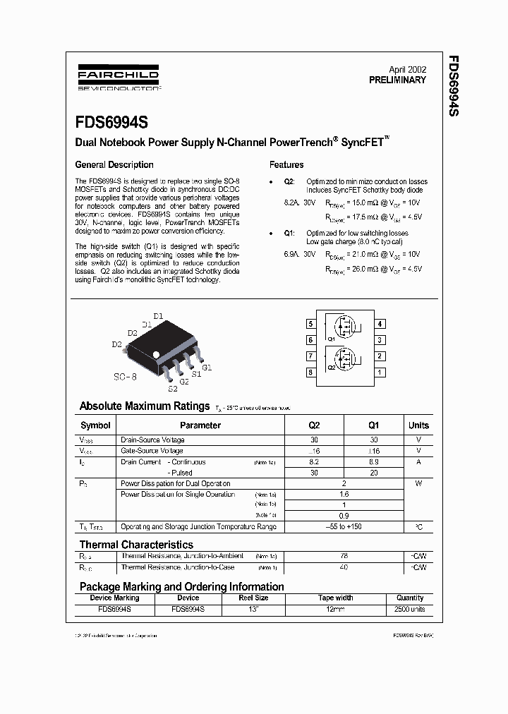 FDS6994S_5728203.PDF Datasheet