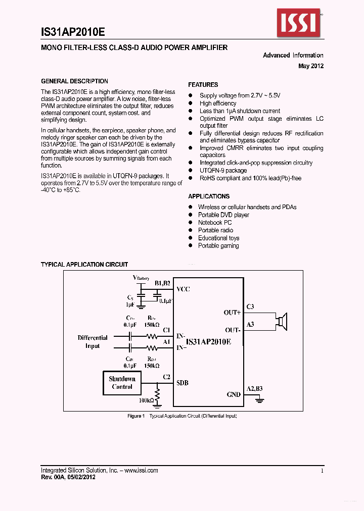 IS31AP2010E_5729734.PDF Datasheet