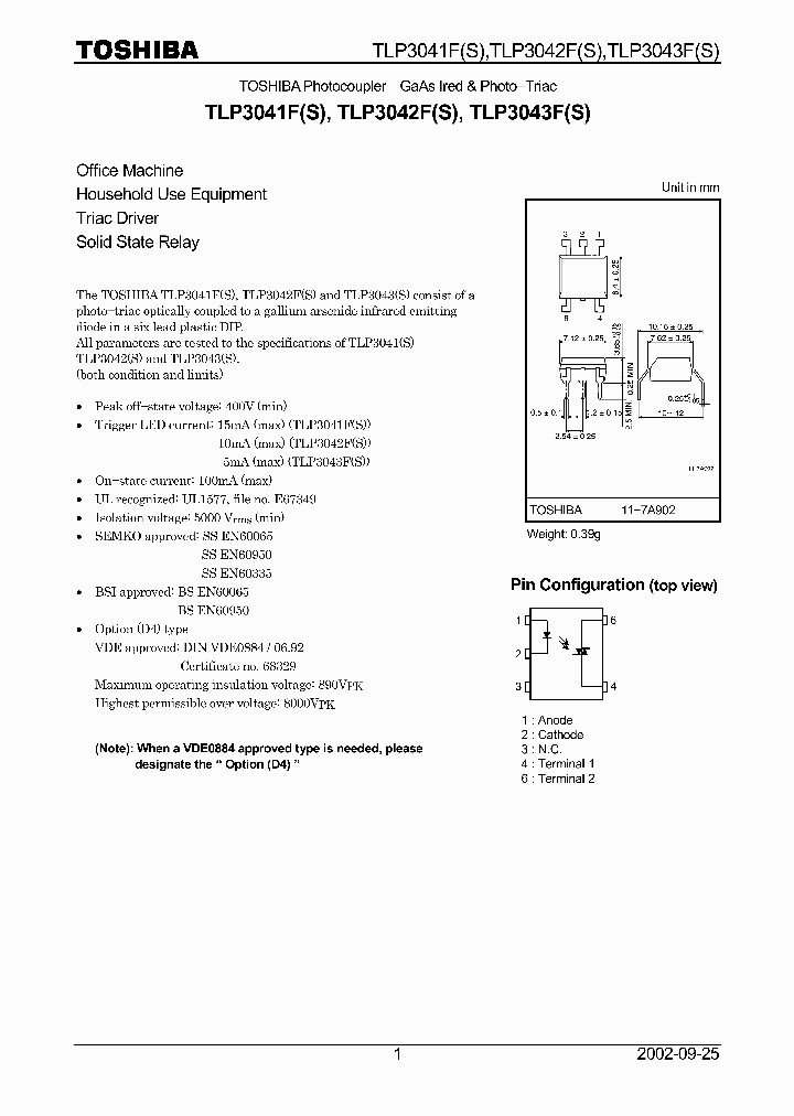 TLP3041FS_5737020.PDF Datasheet