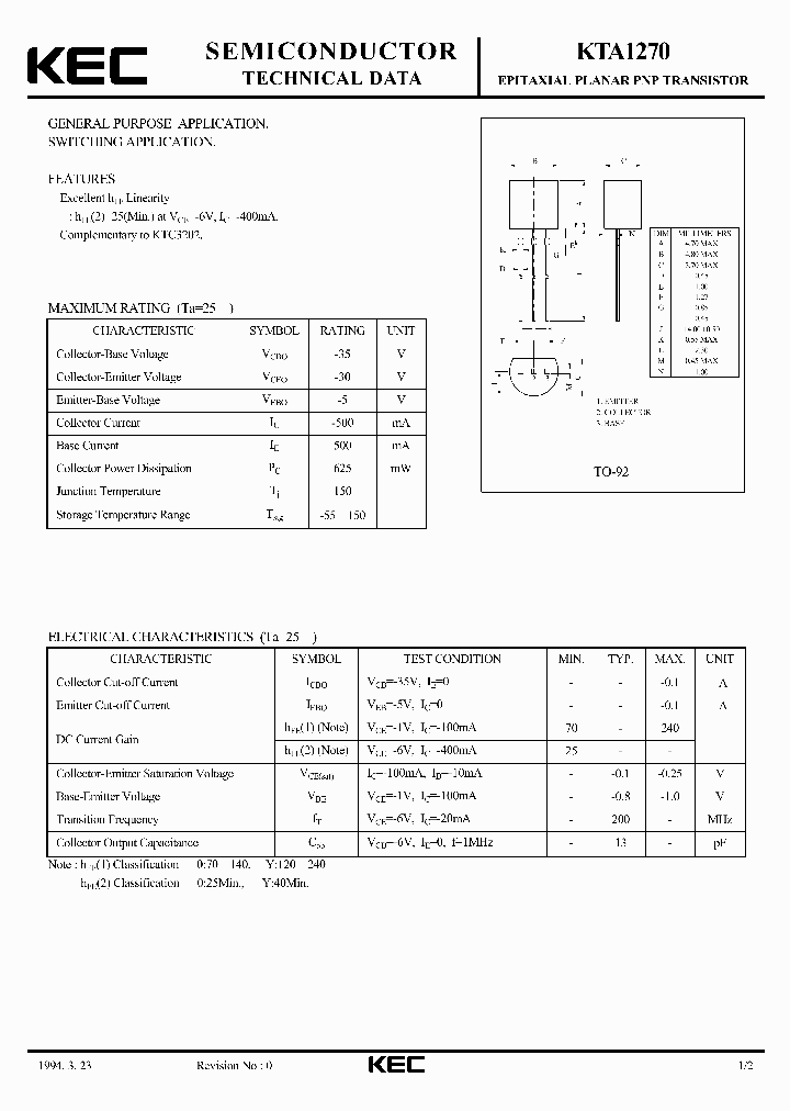 KTA1270_5747844.PDF Datasheet