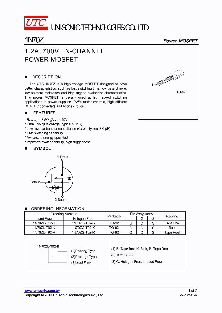 1N70ZL-T92-R_5769111.PDF Datasheet