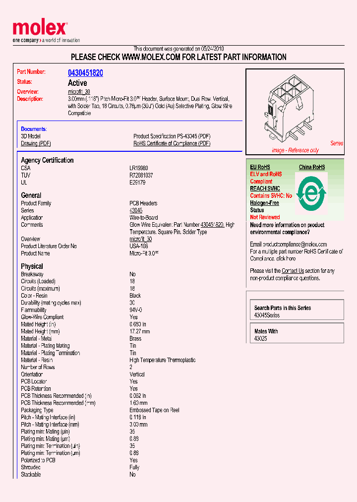 43045-1820_5771746.PDF Datasheet