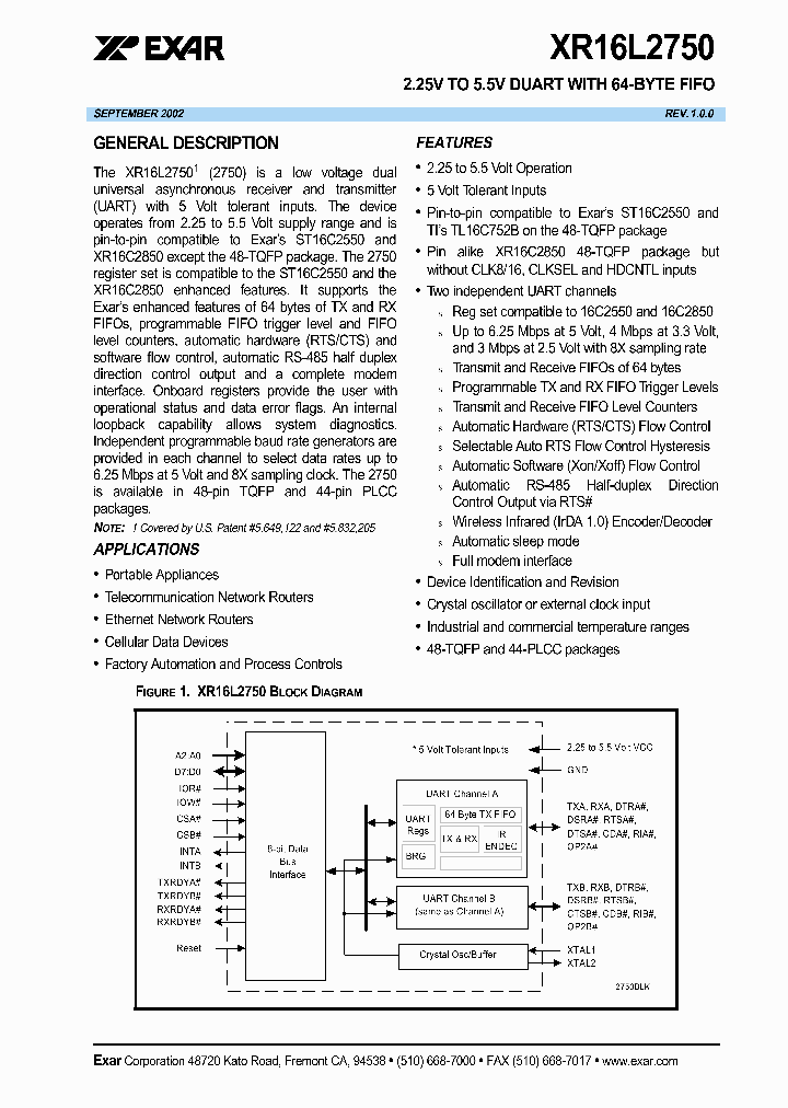 XR16L2750_5780253.PDF Datasheet