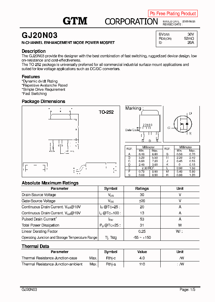 GJ20N03_5789454.PDF Datasheet