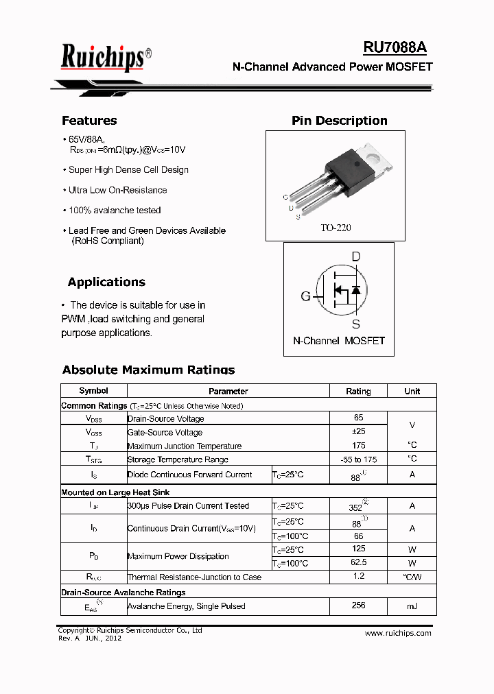 RU7088A_5790588.PDF Datasheet