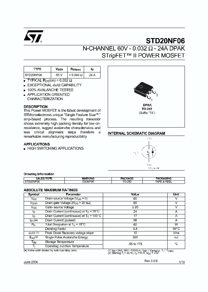 STD20NF06_5792646.PDF Datasheet