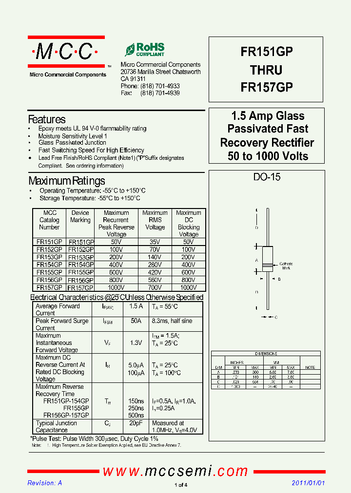 FR151GP11_5793432.PDF Datasheet