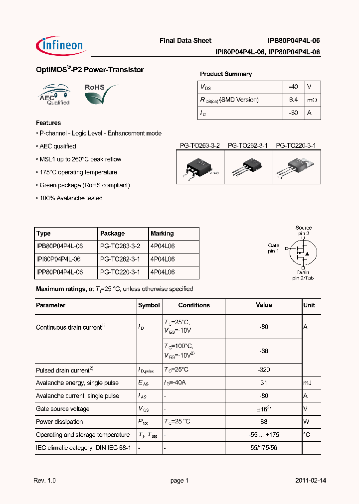 IPP80P04P4L-06_5802230.PDF Datasheet